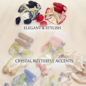 Cute Bow & Tulip Charm Hair Clip Set