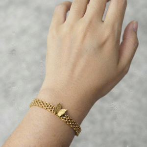Elegance Golden Stainless Steel Bracelet